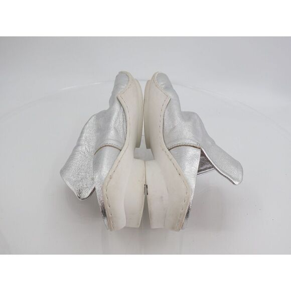 Trippen Plunge Mules Size 35 5 Silver Leather Comfy Shoes Slipper Slip On - Picture 8 of 12